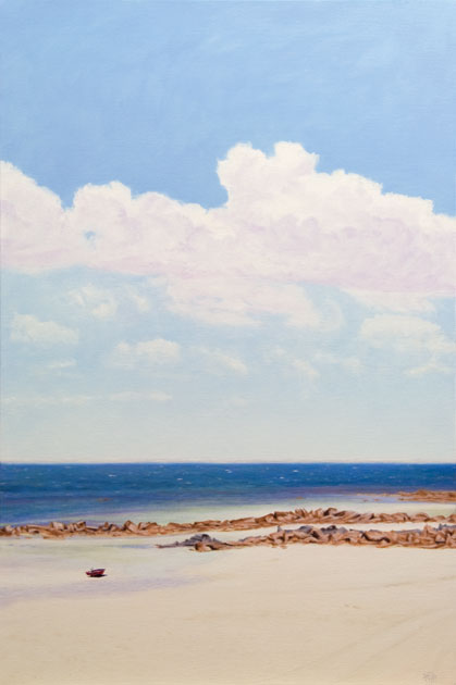 painting, 'Low tide, Pt Souttar' 2008 oil on canvas